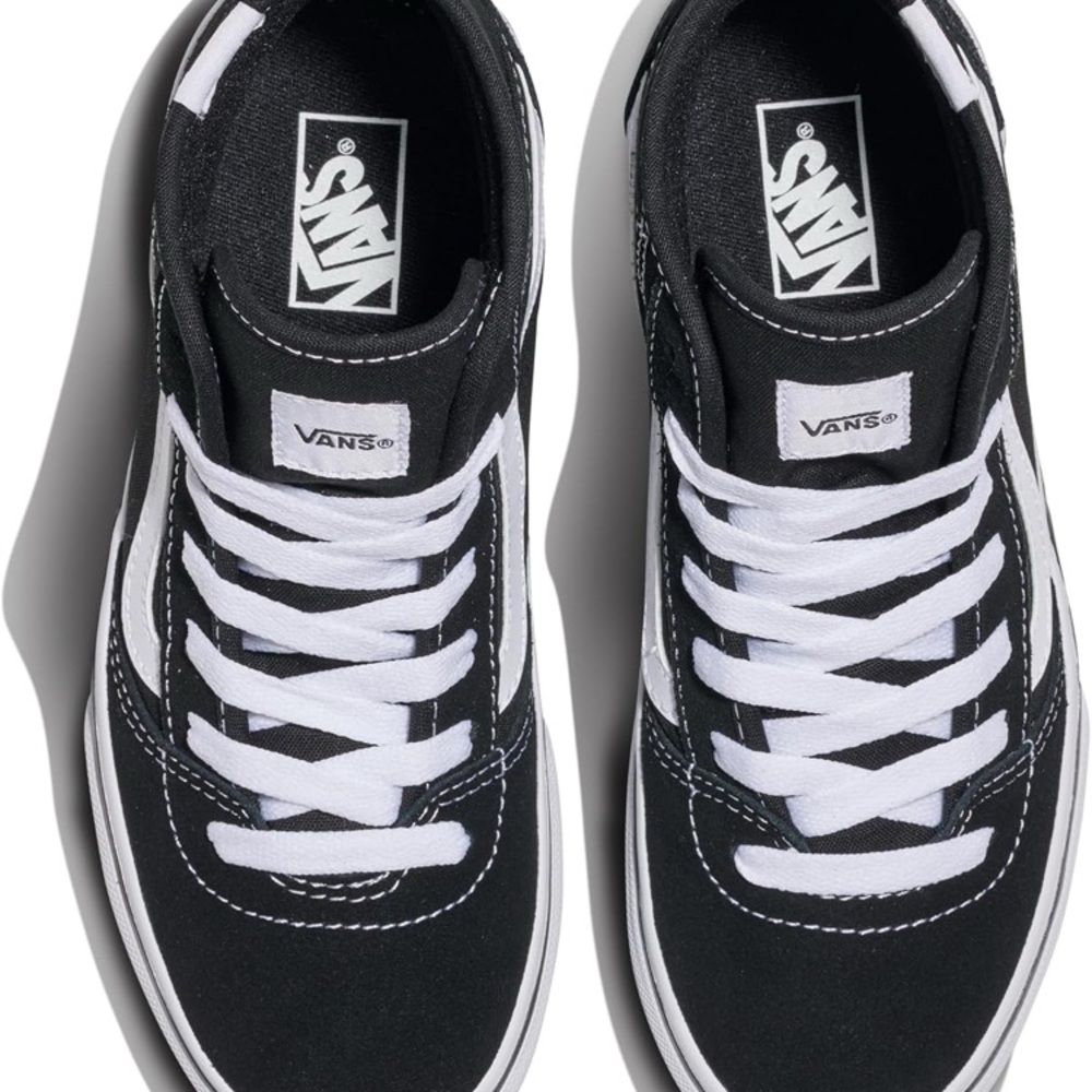 Unisex child Vans Classic Black and White High-Tops 5.5 - Picture 2 of 11
